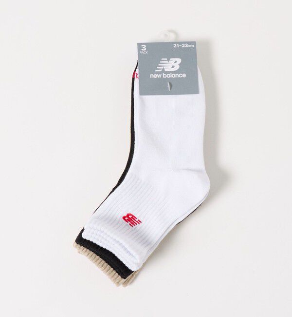 UNITED ARROWS green label relaxing「＜New Balance＞ロゴ ソックス 3P / キッズ 19cm-23cm」|ソックス|