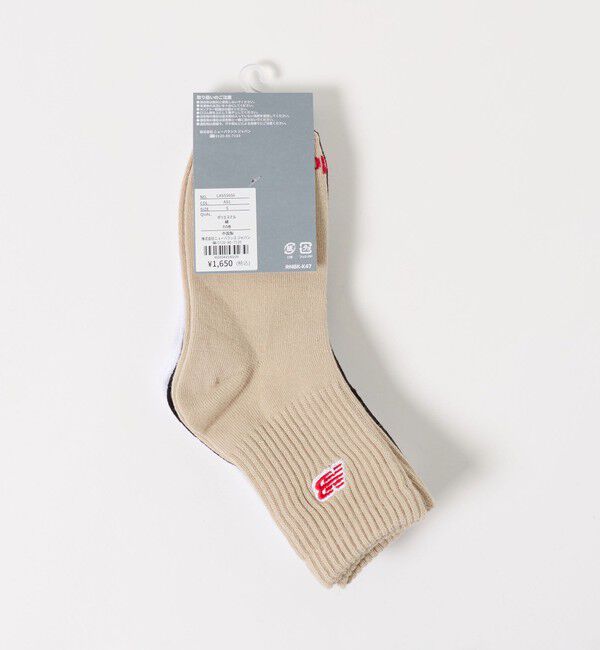 UNITED ARROWS green label relaxing「＜New Balance＞ロゴ ソックス 3P / キッズ 19cm-23cm」|ソックス|