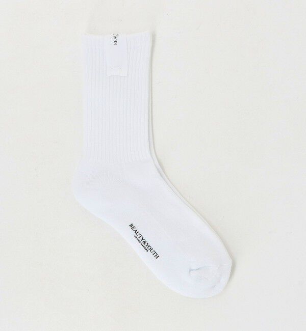 BEAUTY&YOUTH UNITED ARROWS「パイル リブソックス」|ソックス|WHITE