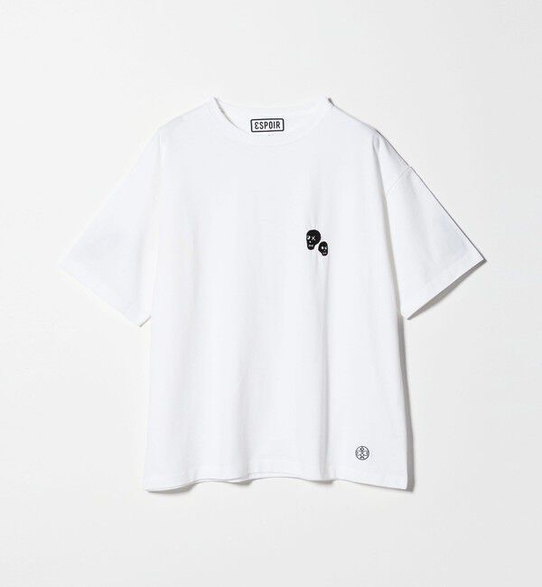 BEAUTY&YOUTH UNITED ARROWS「＜ESPOIR＞SKULL EMB Tシャツ」|Tシャツ・カットソー|WHITE
