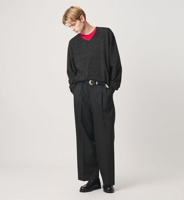 BEAUTY&YOUTH UNITED ARROWS「ピンストライプ ワイド ストレート スラックス NO.10」|チノ|