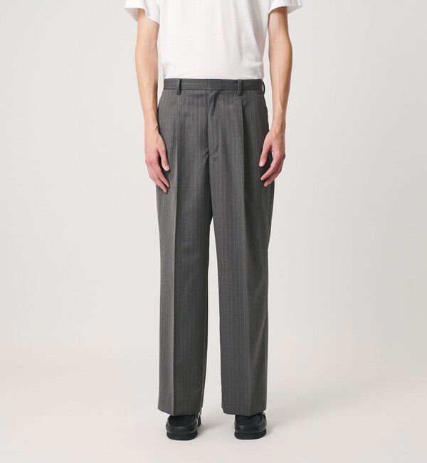 BEAUTY&YOUTH UNITED ARROWS「ピンストライプ ワイド ストレート スラックス NO.10」|チノ|