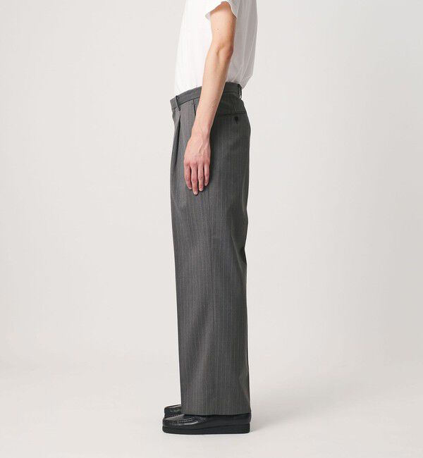BEAUTY&YOUTH UNITED ARROWS「ピンストライプ ワイド ストレート スラックス NO.10」|チノ|