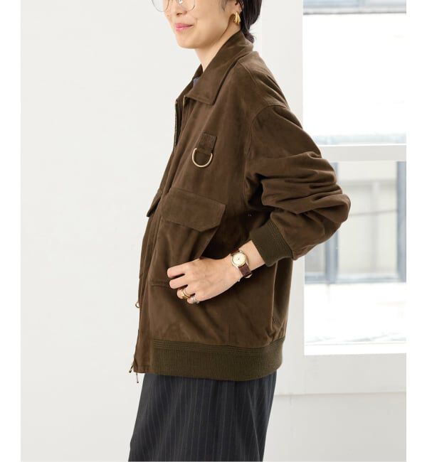 IENA「CINQUANTA/チンクアンタ 別注SWEDISH MILITARY TYPE BLOUSON ブルゾン R-530」|ライダースジャケット|