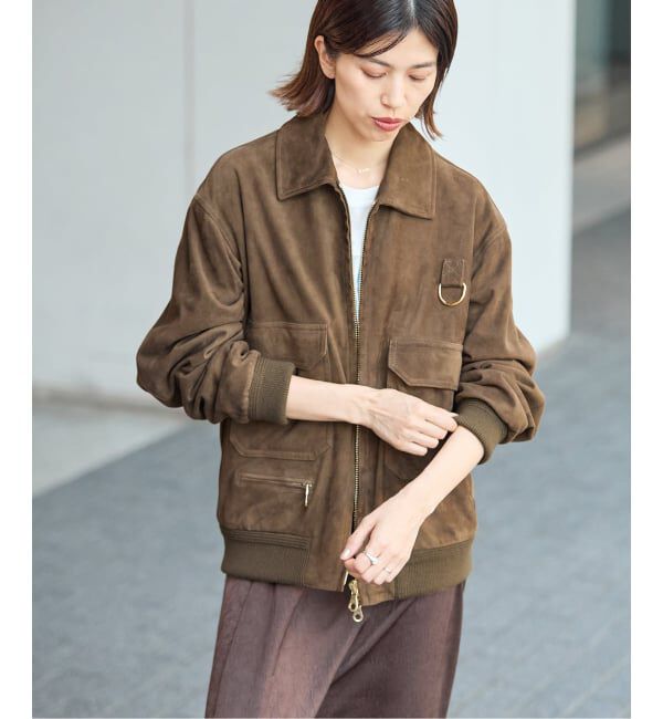 IENA「CINQUANTA/チンクアンタ 別注SWEDISH MILITARY TYPE BLOUSON ブルゾン R-530」|ライダースジャケット|