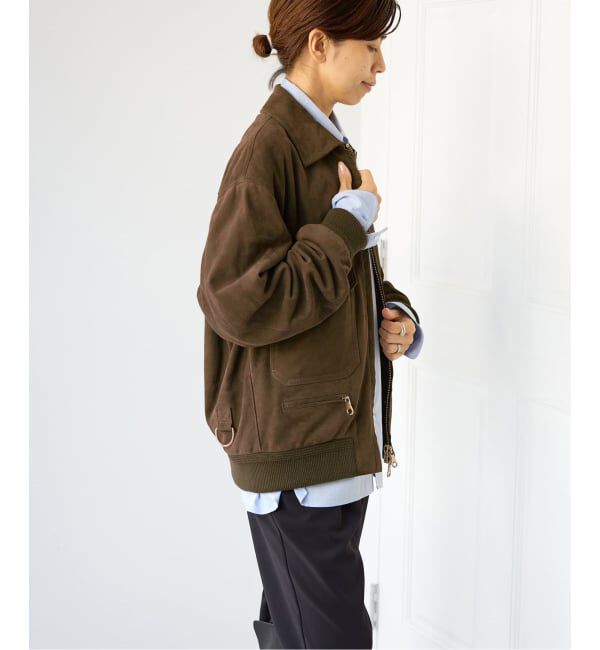 IENA「CINQUANTA/チンクアンタ 別注SWEDISH MILITARY TYPE BLOUSON ブルゾン R-530」|ライダースジャケット|