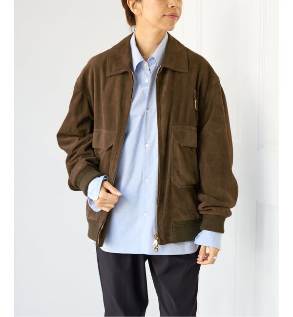 IENA「CINQUANTA/チンクアンタ 別注SWEDISH MILITARY TYPE BLOUSON ブルゾン R-530」|ライダースジャケット|