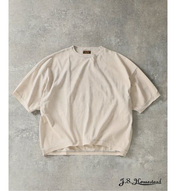 J.S.Homestead「J.S.Homestead / オーバーラージ ポンチョ ショートスリーブ Tシャツ」|Tシャツ・カットソー|グレー