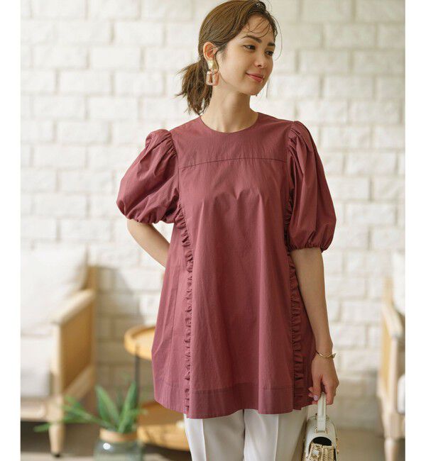 組曲「コットンローン ボリュームスリーブブラウス」|シャツ・ブラウス|【WEB限定】ﾌ