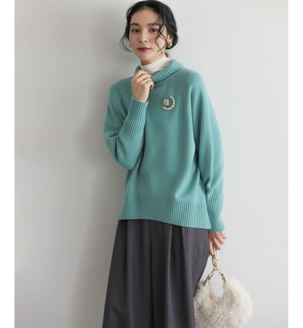 組曲「ウールカシミヤミックス ロールネックニット」|ニット・セーター|ｽﾓｰｷｰｸ