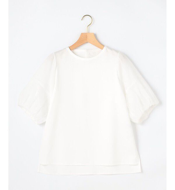 組曲「【WEB限定】コットンポンチ チュールコンビ カットソー」|Tシャツ・カットソー|