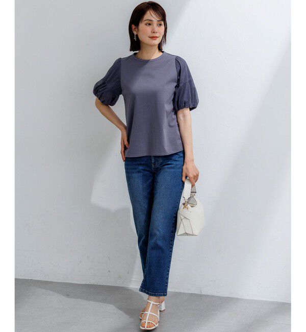 組曲「【WEB限定】コットンポンチ チュールコンビ カットソー」|Tシャツ・カットソー|