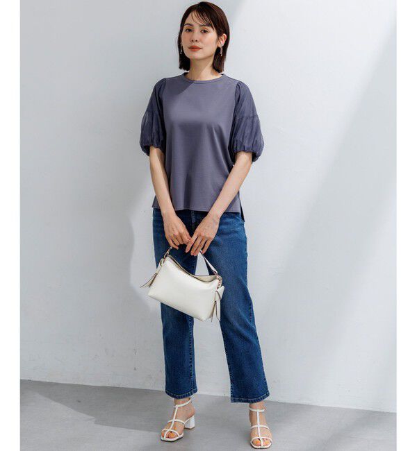 組曲「【WEB限定】コットンポンチ チュールコンビ カットソー」|Tシャツ・カットソー|