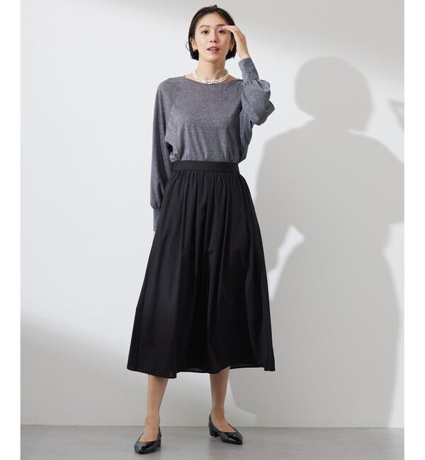 自由区「【洗える】ラメシアー トップス」|Tシャツ・カットソー|