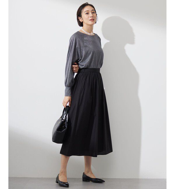 自由区「【洗える】ラメシアー トップス」|Tシャツ・カットソー|