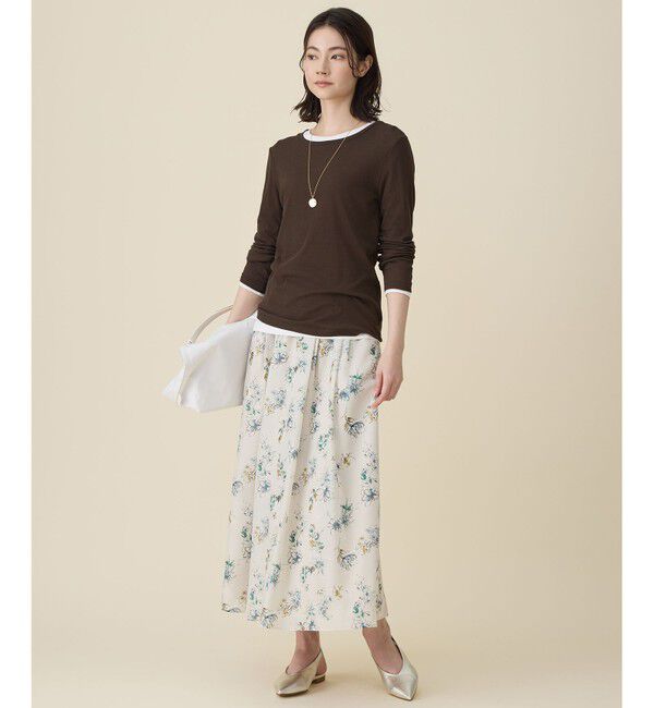 自由区「レイヤリングシアーインナー カットソー」|Tシャツ・カットソー|