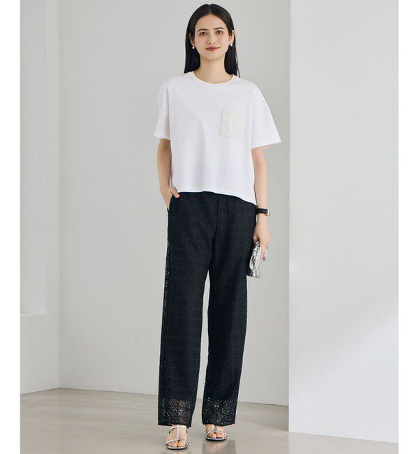 自由区「【色違いで揃える方多数・着回し力抜群】スパングルポケットＴシャツ」|Tシャツ・カットソー|