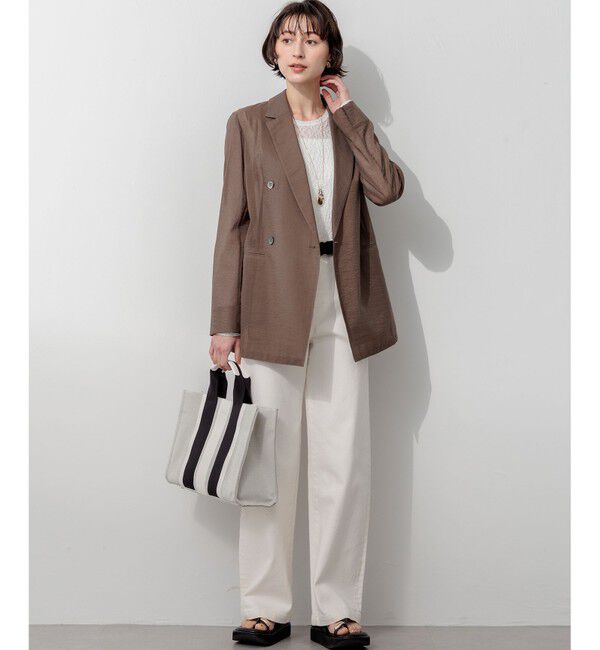 23区「【見上愛さん・滝沢眞規子さん着用/VERY・Oggi掲載】23区DENIM ストレッチ ワイドパンツ」|デニム|