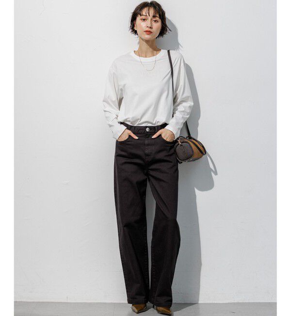 23区「【見上愛さん・滝沢眞規子さん着用/VERY・Oggi掲載】23区DENIM ストレッチ ワイドパンツ」|デニム|