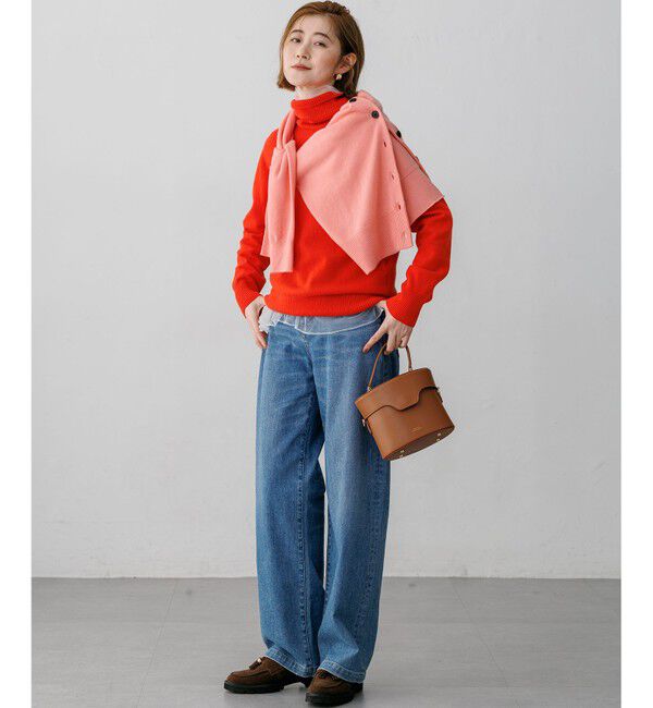 23区「【見上愛さん・滝沢眞規子さん着用/VERY・Oggi掲載】23区DENIM ストレッチ ワイドパンツ」|デニム|