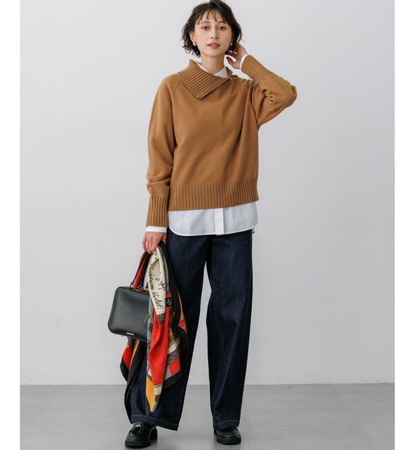 23区「【見上愛さん・滝沢眞規子さん着用/VERY・Oggi掲載】23区DENIM ストレッチ ワイドパンツ」|デニム|