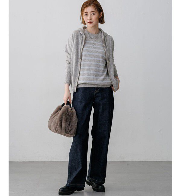 23区「【見上愛さん・滝沢眞規子さん着用/VERY・Oggi掲載】23区DENIM ストレッチ ワイドパンツ」|デニム|