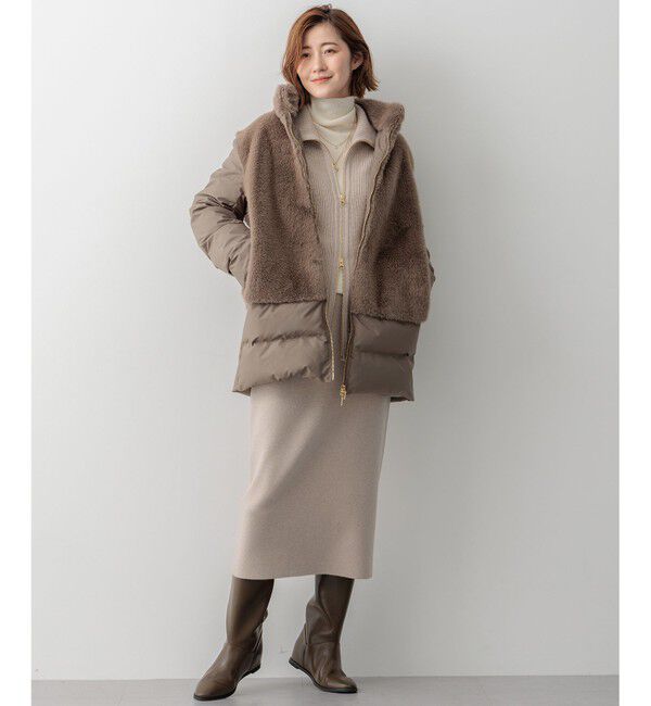 23区「【洗える】カシミヤブレンド Iライン ニットスカート」|スカート|