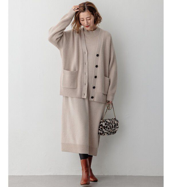 23区「【洗える】カシミヤブレンド ニットワンピース」|ワンピース|