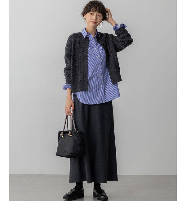 23区「【洗える】カシミヤブレンド ケーブルニットカーディガン」|カーディガン|