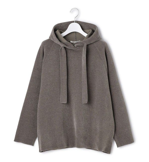 23区「【SLOW/一部店舗限定】ベロア風ニット パーカー」|パーカー|