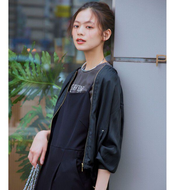 ANY SIS「【洗える】ジョーゼットロゴＴ ブラウス」|Tシャツ・カットソー|