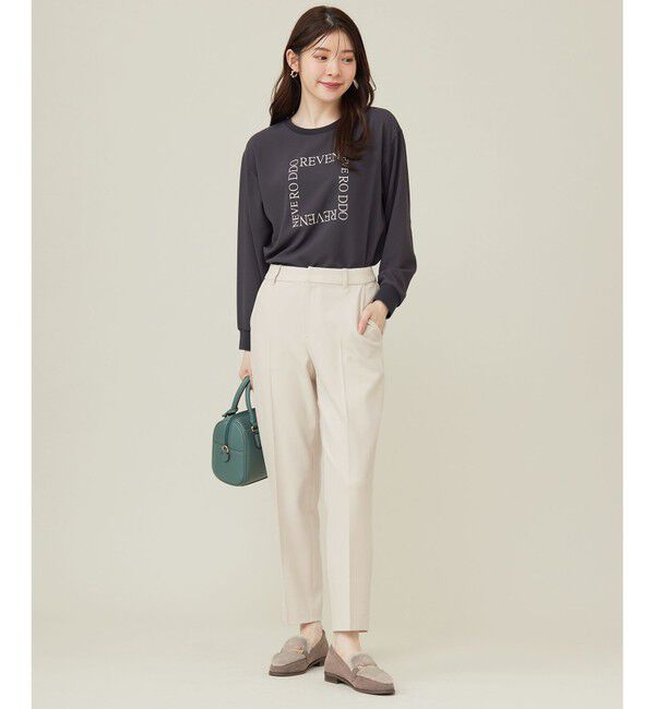 ANY SIS「【洗える】ジョーゼットロゴＴ ブラウス」|Tシャツ・カットソー|