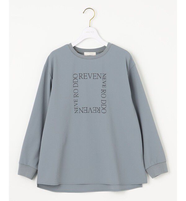 ANY SIS「【洗える】ジョーゼットロゴＴ ブラウス」|Tシャツ・カットソー|