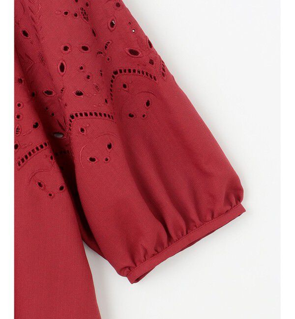 ANY SIS「【洗える】カットワークエンブロイダリー ブラウス」|シャツ・ブラウス|