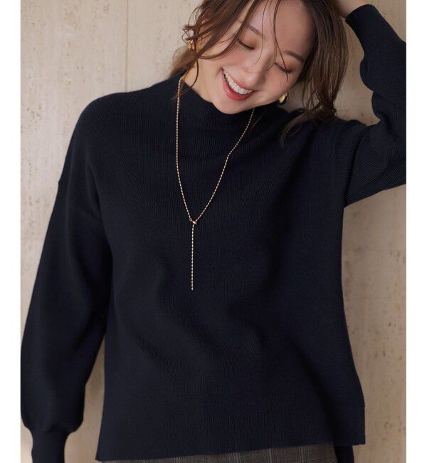 ANY SIS「CICA加工 ビューティ畔ボトルネック ニット」|ニット・セーター|
