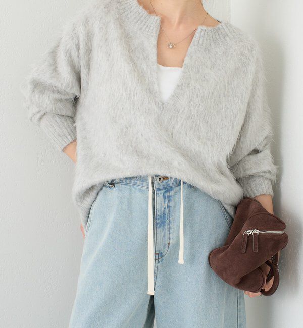  「【EC限定カラーあり/軽量/お尻周りカバー◎】エアリージップニット」|ニット・セーター|