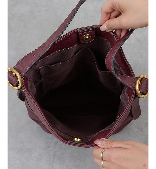 collex「【WEB限定】【Beau're/ヴュレ】Design Buckle Bucket」|ショルダー・メッセンジャー|
