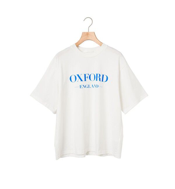 MARMARMAR「MARMARMAR プリントTシャツ(oxford)」|Tシャツ・カットソー|ホワイト&times;ブルー