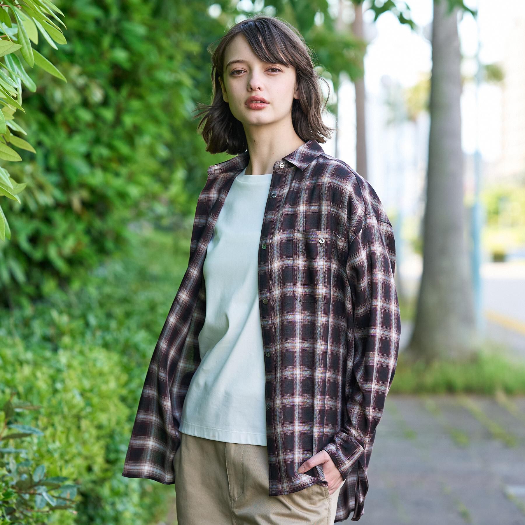 DRESSTERIOR「【ウォッシャブル】ビエラオンブレチェックシャツ」|シャツ・ブラウス|