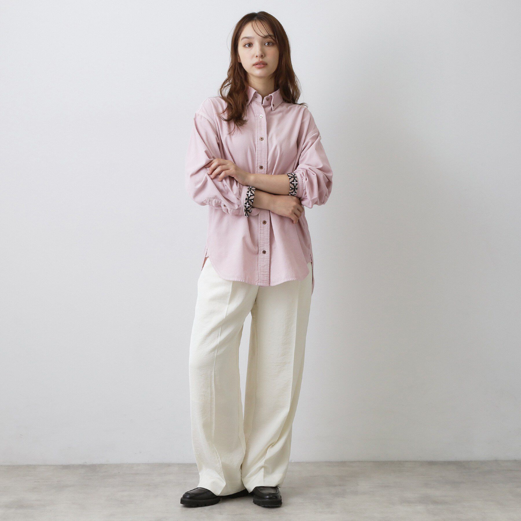 DRESSTERIOR「【軽やかな着心地】コーデュロイ オーバーサイズシャツ」|シャツ・ブラウス|
