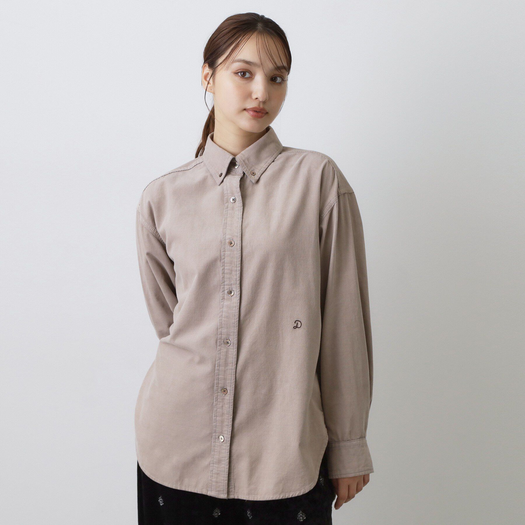 DRESSTERIOR「【軽やかな着心地】コーデュロイ オーバーサイズシャツ」|シャツ・ブラウス|