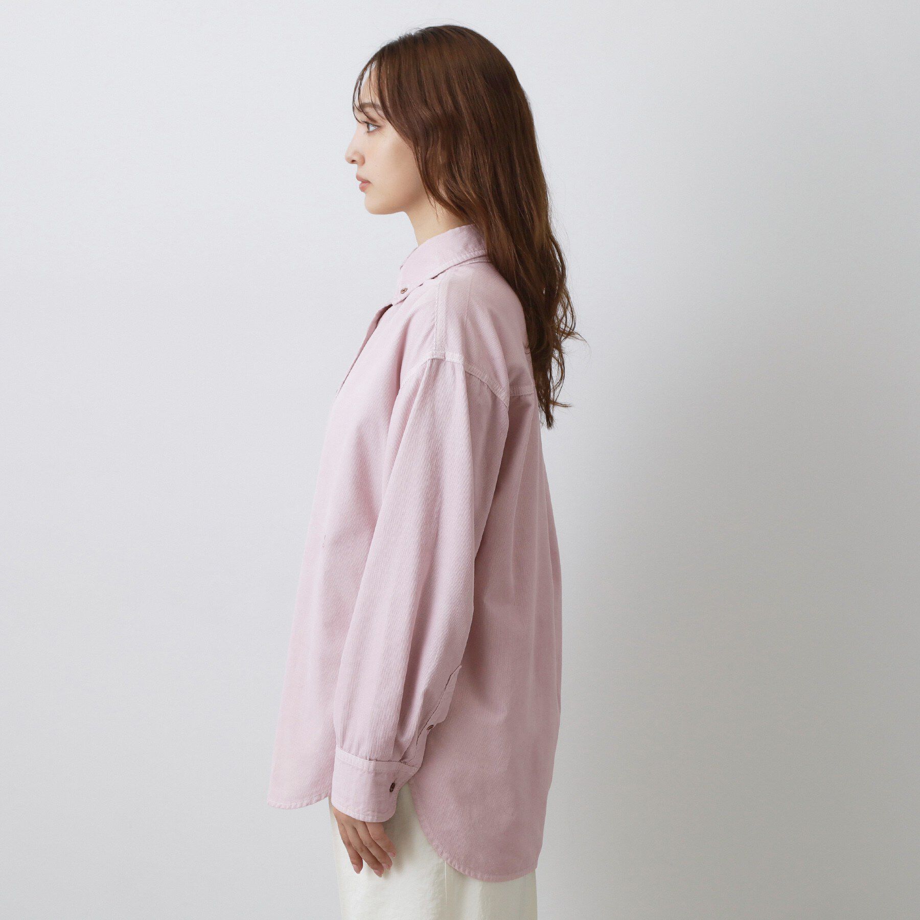 DRESSTERIOR「【軽やかな着心地】コーデュロイ オーバーサイズシャツ」|シャツ・ブラウス|