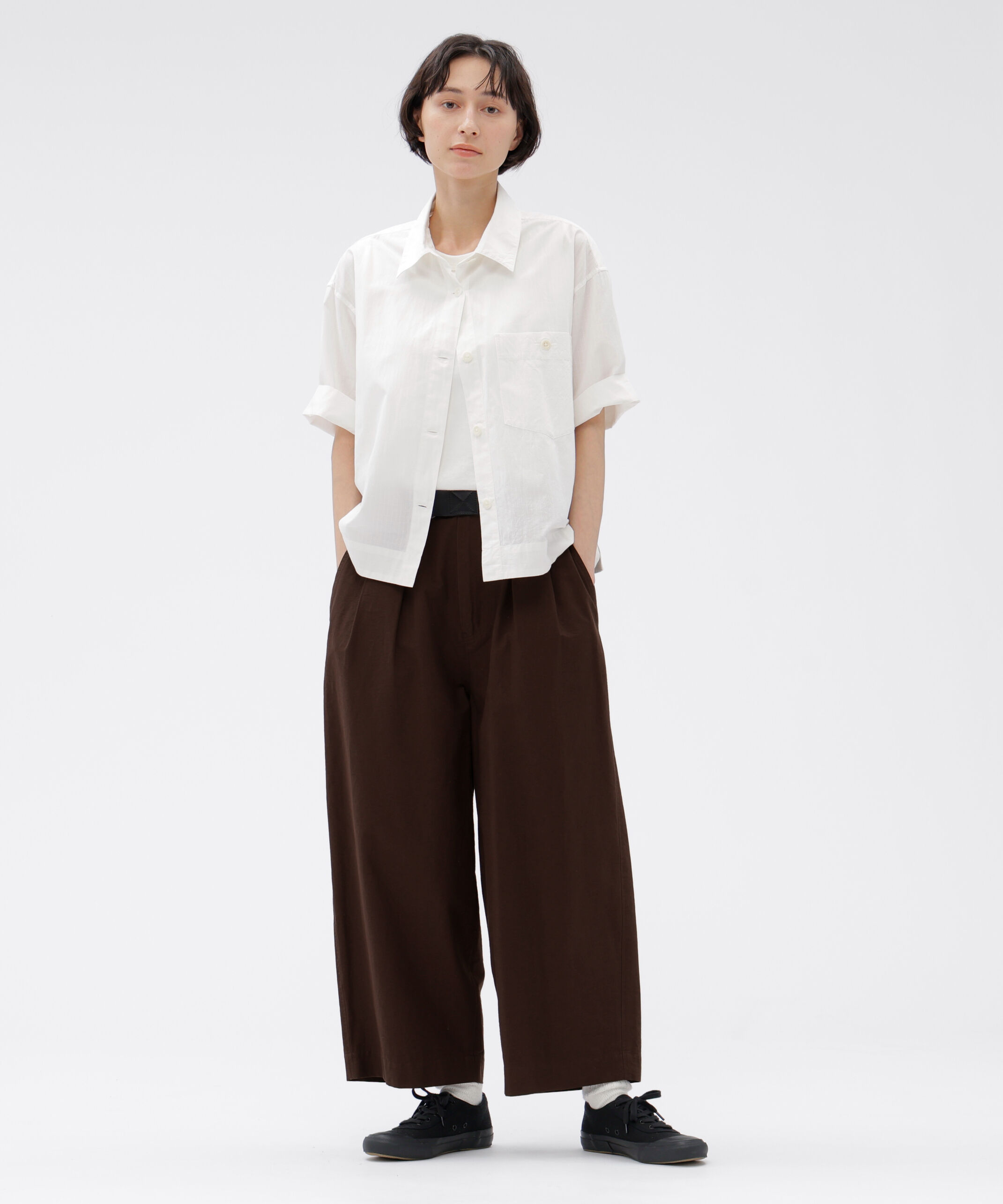 MHL.「LIGHTWEIGHT COTTON NYLON TWILL TROUSERS」|その他|DARK WINE1
