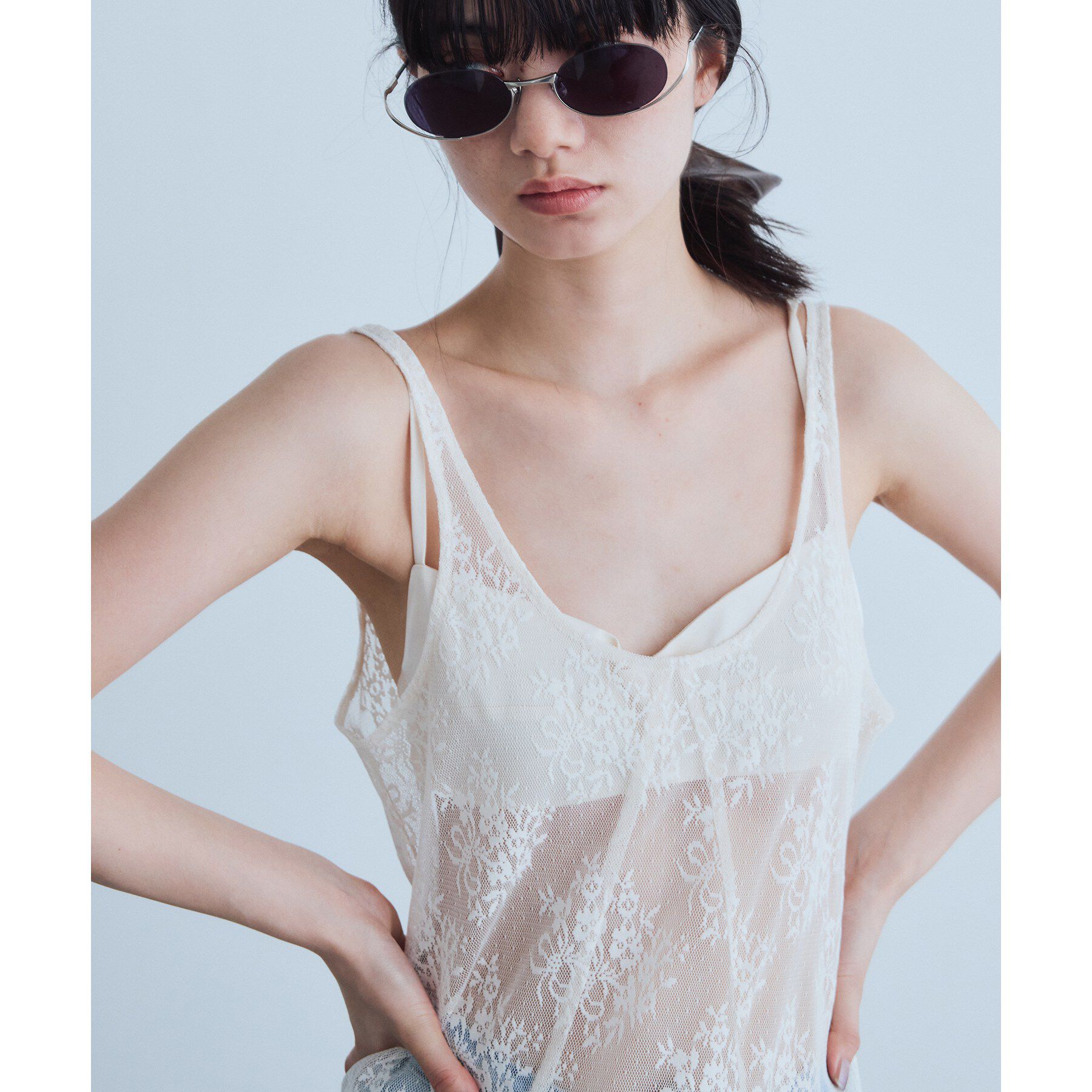CODE A「UKI UKI＊CODE A｜satin bra」|キャミソール|