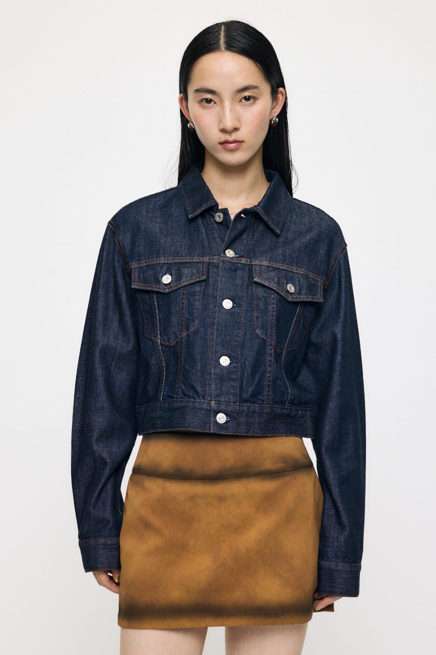 MOUSSY「TENCEL(TM) DENIM SHORT ジャケット」|デニムジャケット|One Wash1
