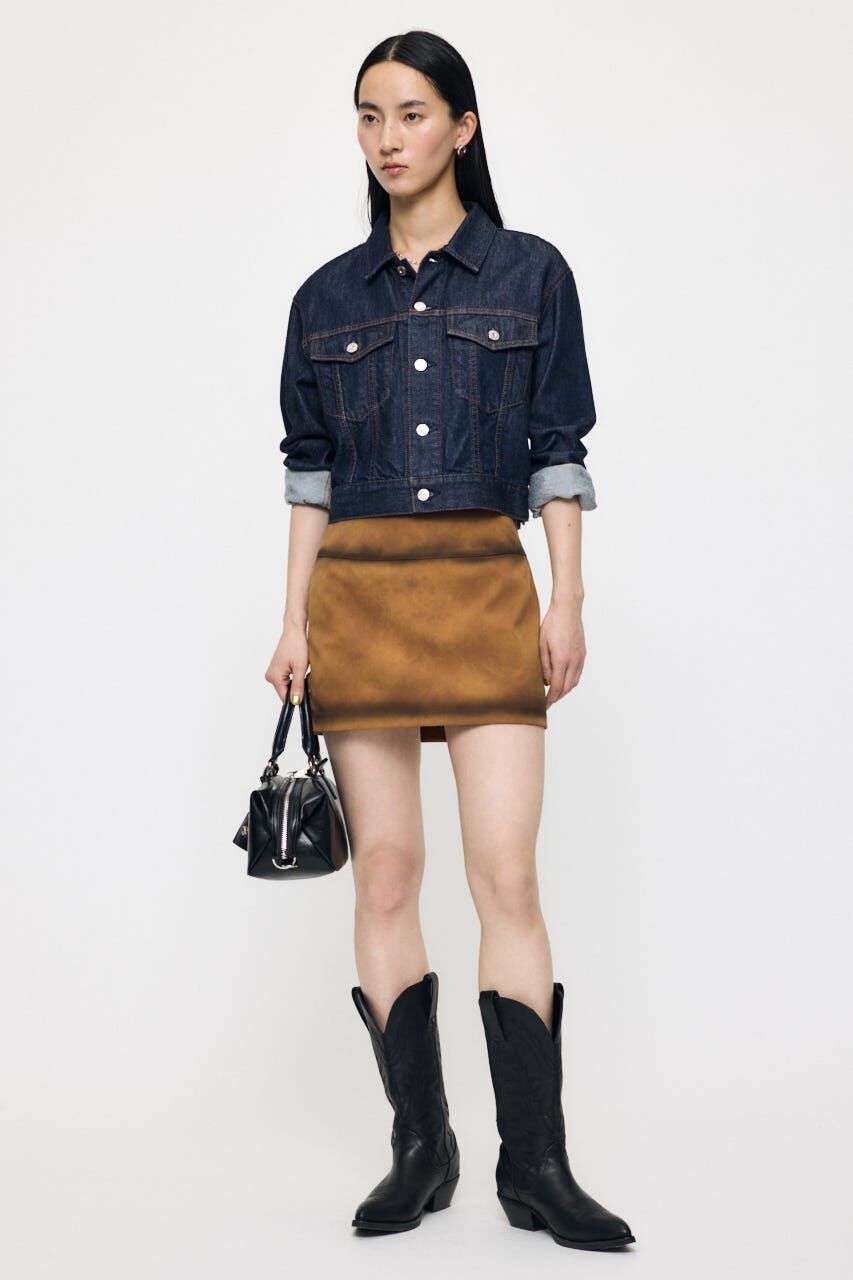 MOUSSY「TENCEL(TM) DENIM SHORT ジャケット」|デニムジャケット|