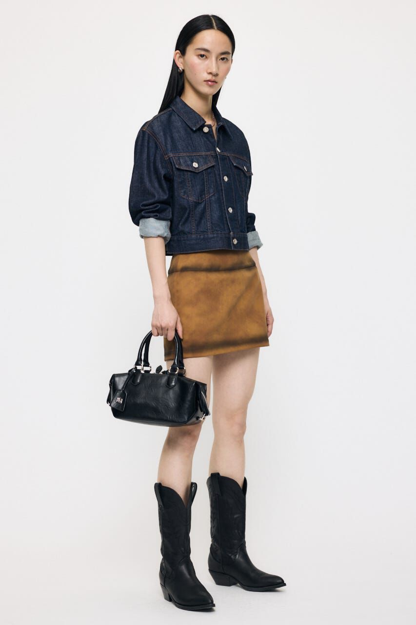MOUSSY「TENCEL(TM) DENIM SHORT ジャケット」|デニムジャケット|