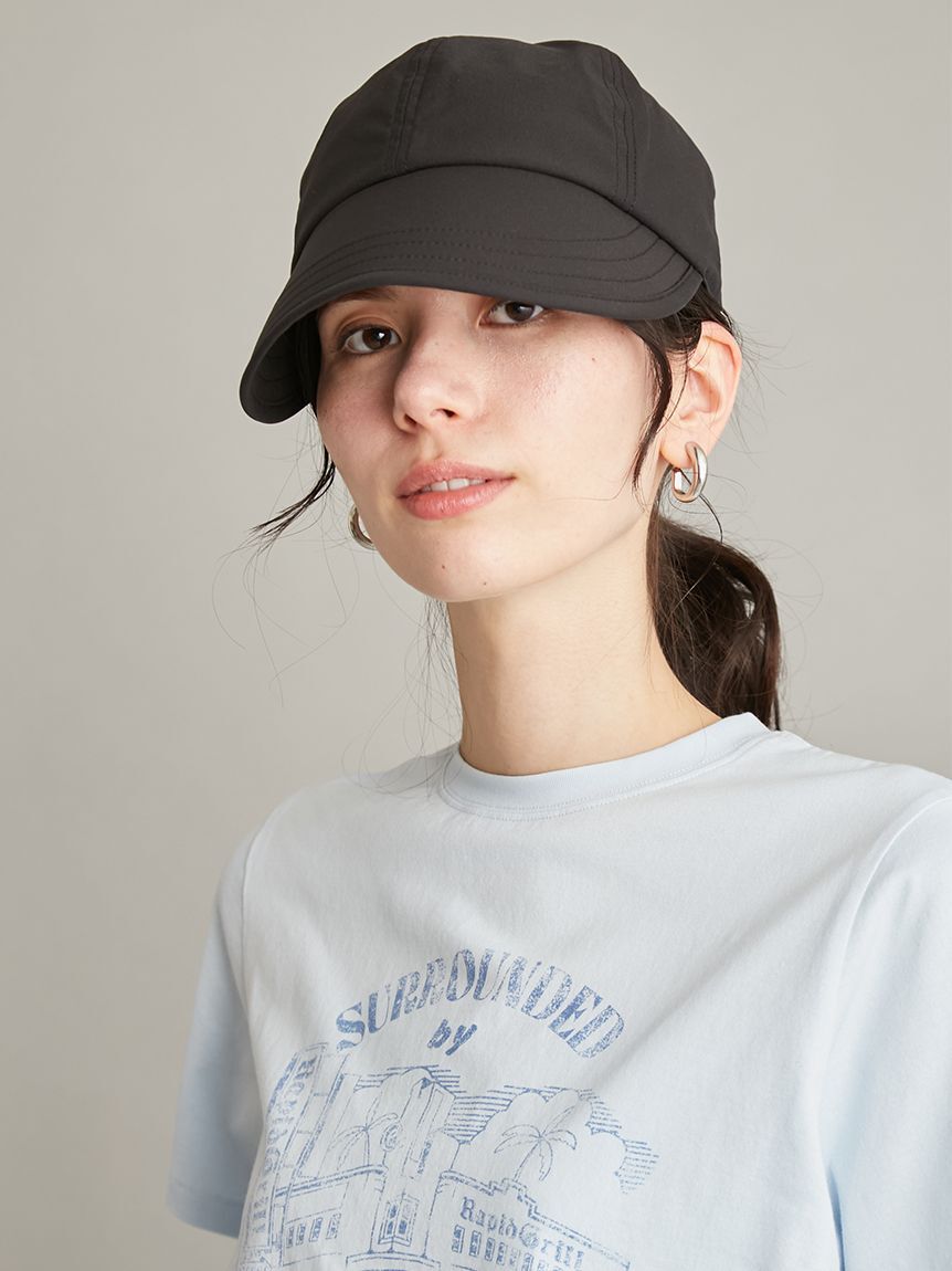 Mila Owen「【UVカット】【撥水】【接触冷感】バックシャーリングゴムキャップ」|キャップ・キャスケット|