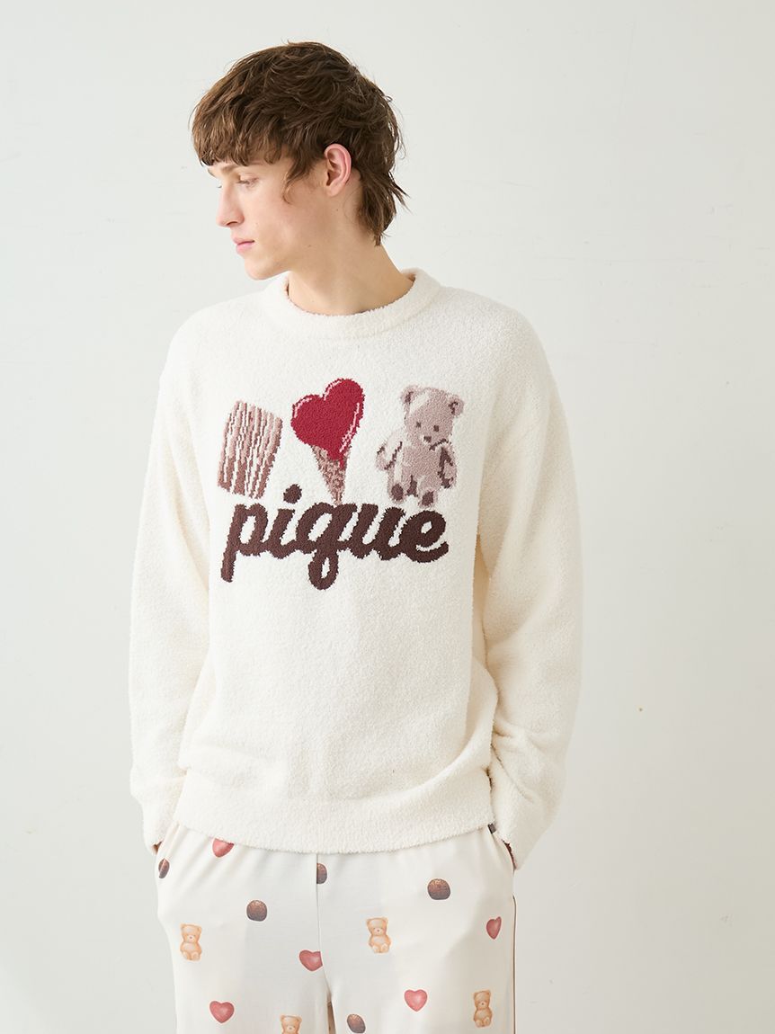 GELATO PIQUE HOMME「【HOMME】ワンポイントジャガードプルオーバー」|プルオーバー|