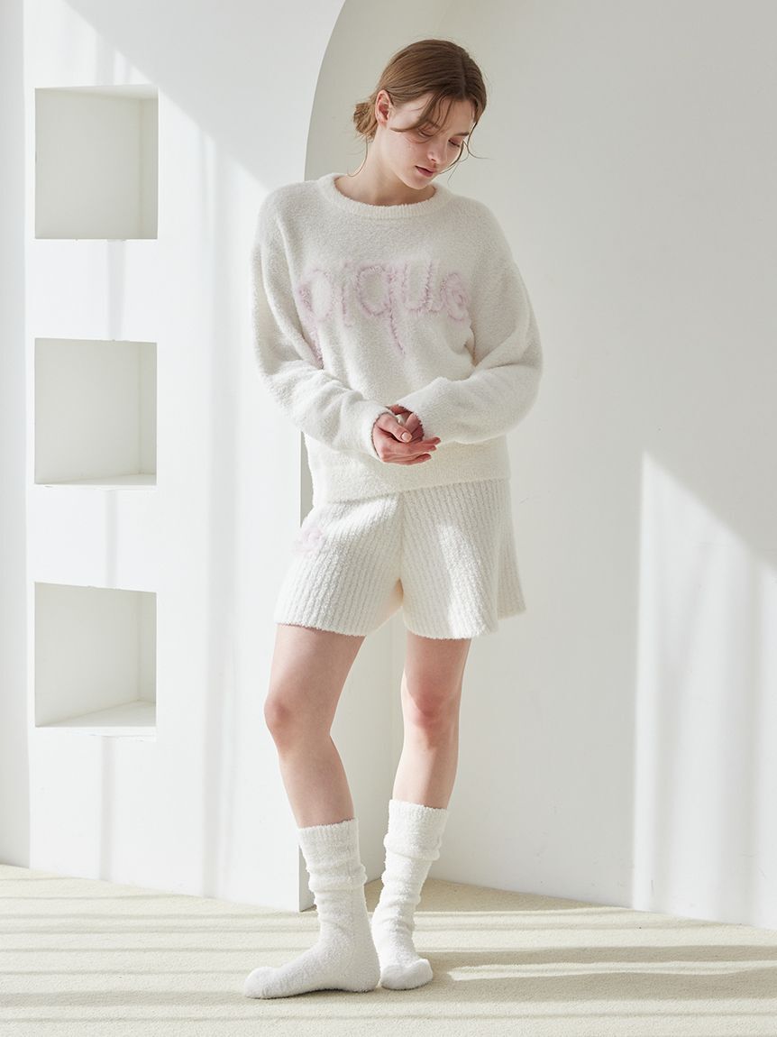 gelato pique「フリルロゴリブフレアショートパンツ」|ルームウェア|